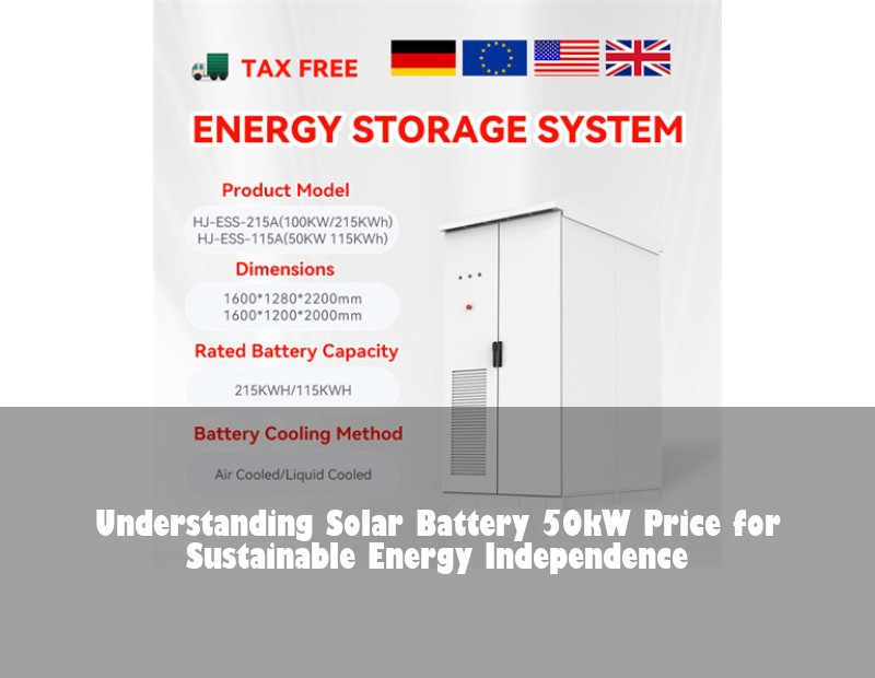 Understanding Solar Battery 50kW Price for Sustainable Energy Independence