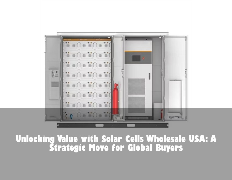 Unlocking Value with Solar Cells Wholesale USA: A Strategic Move for Global Buyers
