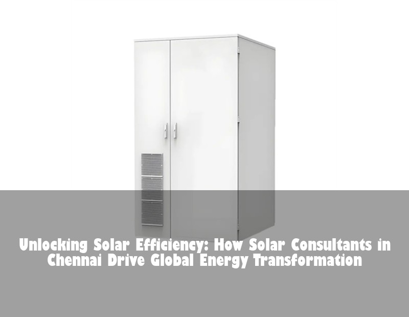 Unlocking Solar Efficiency: How Solar Consultants in Chennai Drive Global Energy Transformation