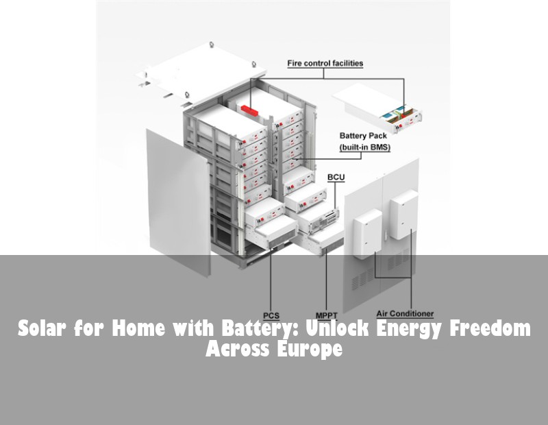 Solar for Home with Battery: Unlock Energy Freedom Across Europe