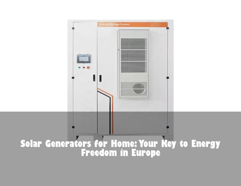 Solar Generators for Home: Your Key to Energy Freedom in Europe