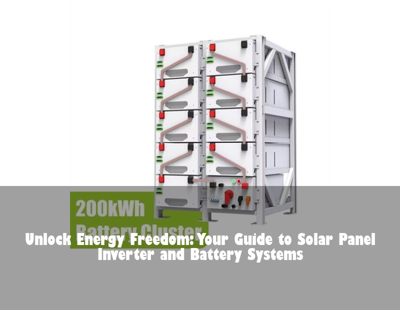 Unlock Energy Freedom: Your Guide to Solar Panel Inverter and Battery Systems | HJ Energy Storage News