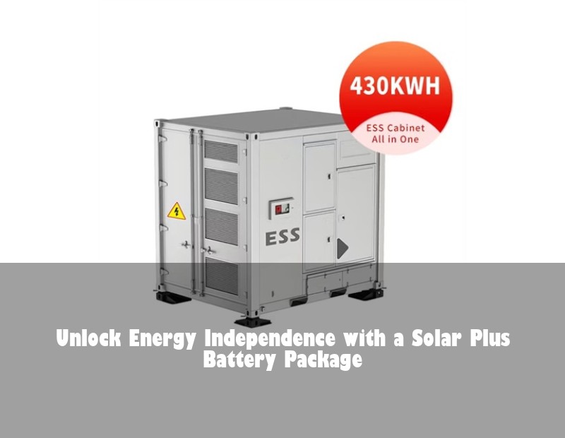 Unlock Energy Independence with a Solar Plus Battery Package
