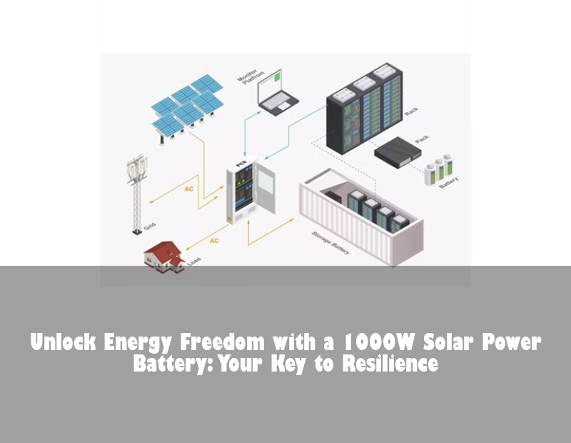 Unlock Energy Freedom with a 1000W Solar Power Battery: Your Key to Resilience