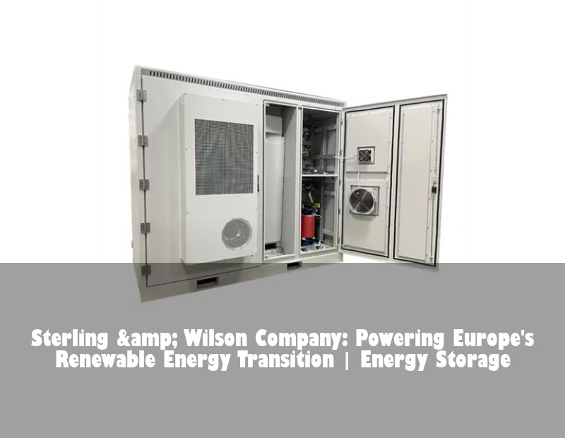 Sterling &amp; Wilson Company: Powering Europe's Renewable Energy Transition