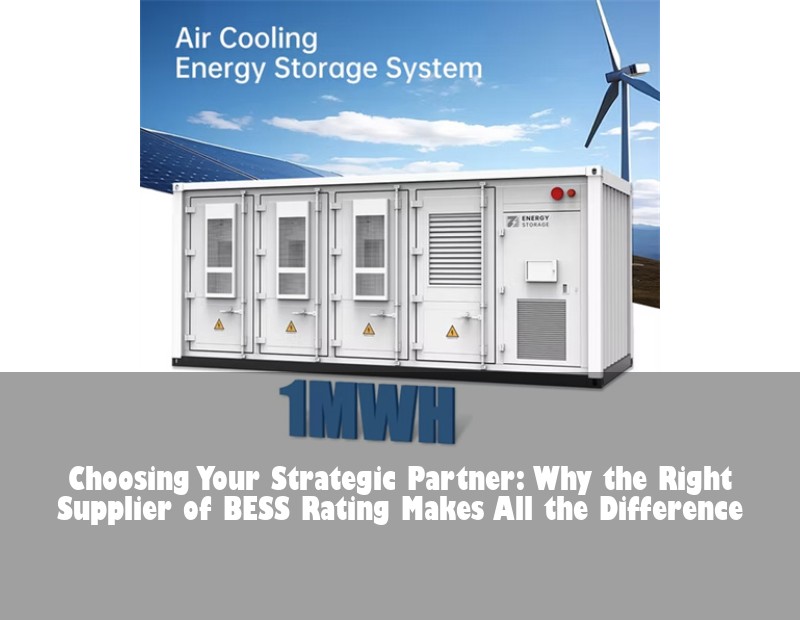 Choosing Your Strategic Partner: Why the Right Supplier of BESS Rating Makes All the Difference
