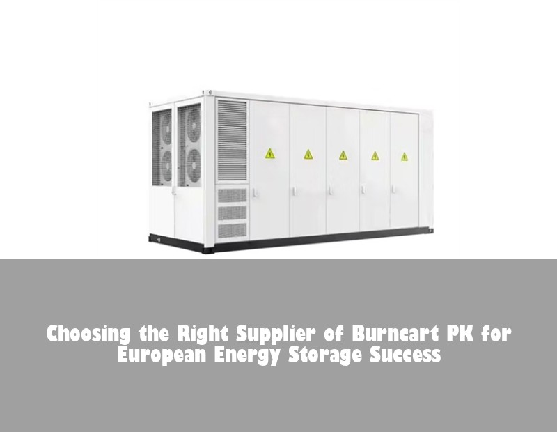 Choosing the Right Supplier of Burncart PK for European Energy Storage Success | HJ Energy Storage News