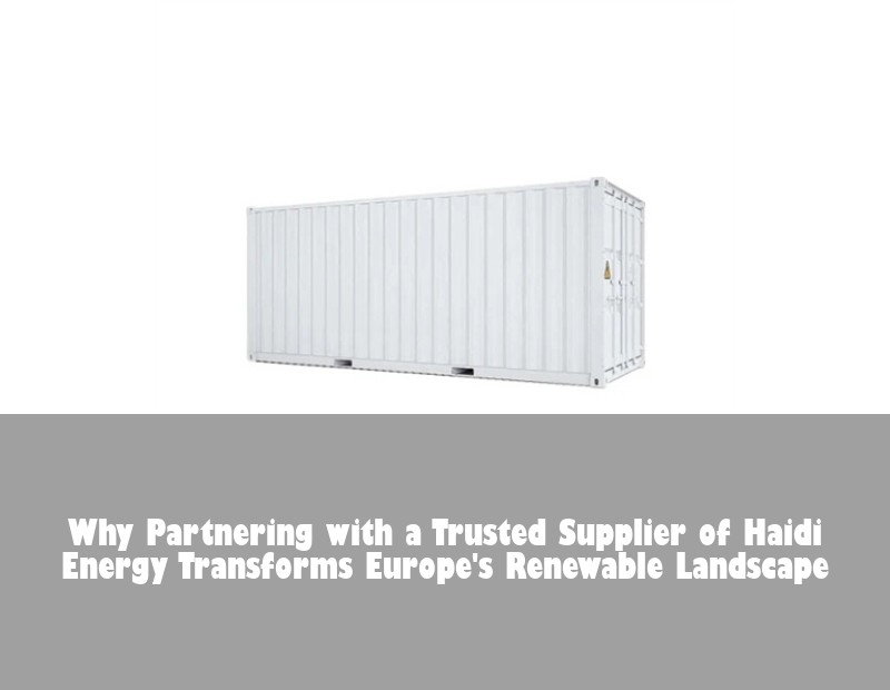Why Partnering with a Trusted Supplier of Haidi Energy Transforms Europe's Renewable Landscape
