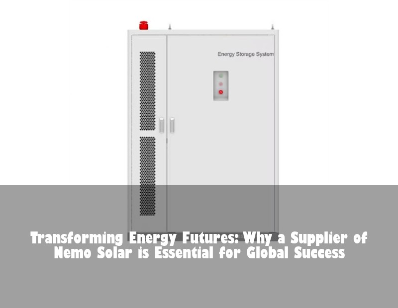 Transforming Energy Futures: Why a Supplier of Nemo Solar is Essential for Global Success