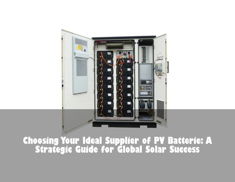 Choosing Your Ideal Supplier of PV Batterie: A Strategic Guide for Global Solar Success