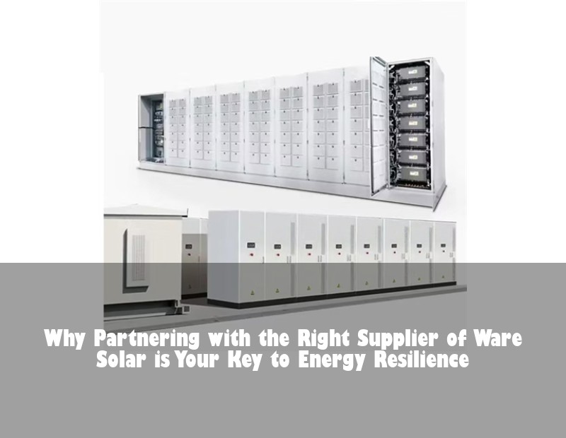 Why Partnering with the Right Supplier of Ware Solar is Your Key to Energy Resilience