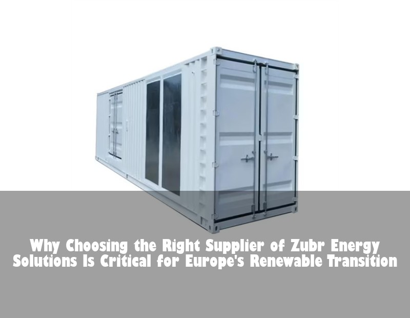 Why Choosing the Right Supplier of Zubr Energy Solutions Is Critical for Europe's Renewable Transition