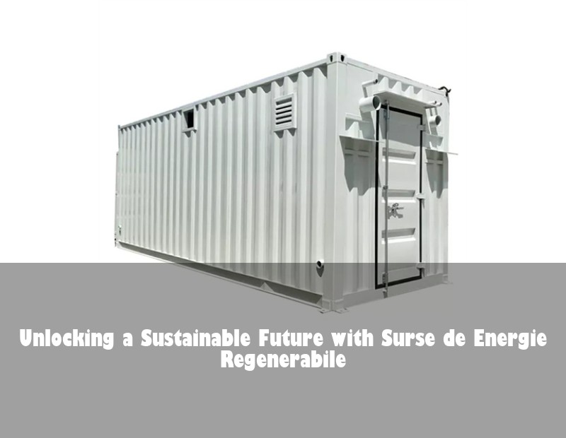 Unlocking a Sustainable Future with Surse de Energie Regenerabile