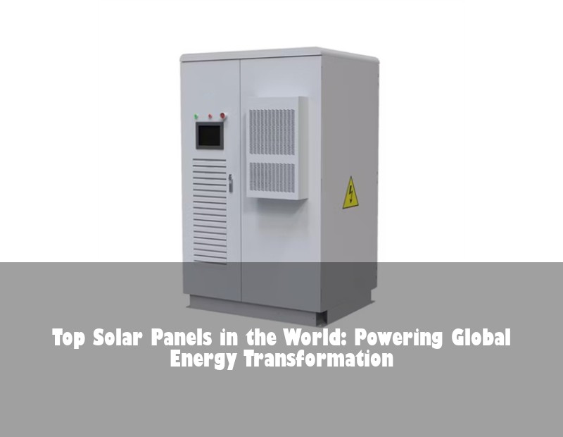 Top Solar Panels in the World: Powering Global Energy Transformation