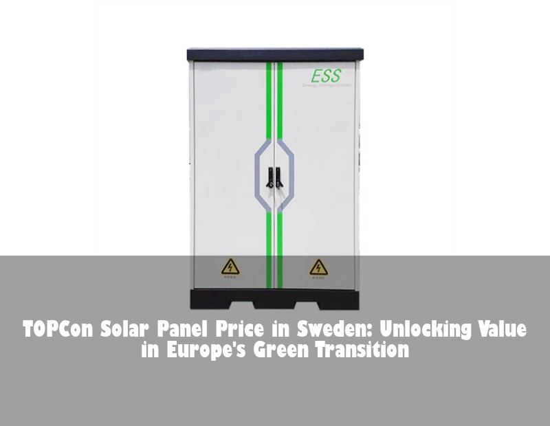TOPCon Solar Panel Price in Sweden: Unlocking Value in Europe's Green Transition