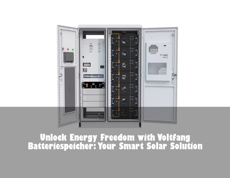 Unlock Energy Freedom with Voltfang Batteriespeicher: Your Smart Solar Solution